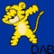 Dab dabbing pose tiger kid cartoon