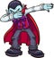 Dabbing cartoon vampire