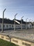 Dachau Concentration Camp Buildings with Blue Sky