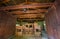 Dachau, Germany - July 30, 2015: Brick ovens inside the old crematorium building showing gruesome reality of what