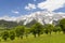 Dachstein and landscape near Ramsau, Austria