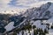 Dachstein mountains Limestone Alps in Austria aerial drone photo