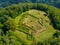 Dacian Fortress Blidaru in Orastie mountains in Romania