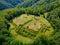 Dacian Fortress Blidaru in Orastie mountains in Romania