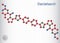 Daclatasvir drug molecule. It is direct-acting antiviral agent used to treat specific hepatitis C virus HCV infections. Molecule