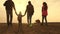 Dad, Mom, a small child and daughters and pets tourists. teamwork of a close-knit family. family travels with the dog on