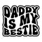 Daddy Is My Bestie, Typography design