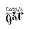 Daddy`s Girl- text with arrow symbol.