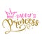 Daddy`s Princess - Baby Shower text