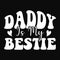 Daddy Us My Bestie, Typography design