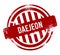 Daejeon - Red grunge button, stamp