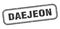 Daejeon stamp. Daejeon grunge isolated sign.