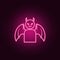 daemon neon icon. Elements of Angel and demon set. Simple icon for websites, web design, mobile app, info graphics