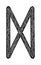 Dagaz Rune. Ancient Scandinavian runes. Runes senior futarka. Magic, ceremonies, religious symbols. Predictions and amulets