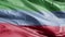 Dagestan flag waving on the wind loop