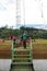 Dahilayan eco adventure park dropzone sky swing metal pit in Bukidnon, Philippines