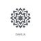 Dahlia icon. Trendy Dahlia logo concept on white background from