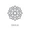 Dahlia icon. Trendy Dahlia logo concept on white background from