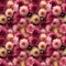 dahlias, seamless pattern. floral background, top view, natural infinitely repeating backdrop