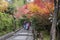 Daidokoro-zaka stone steps that connects Neneno michi road and Kodaiji temple in Kyoto, Japan