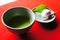 Daifuku and Matcha green tea