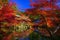 Daigo-ji red shrine landmark in Autumn, Kyoto