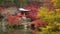 Daigo-ji temple with colorful maple trees in autumn, Kyoto, Japan.