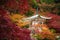 Daigoji temple in maple trees, momiji season, Kyoto, Japan