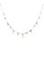 Dainty Clear Necklace on white background