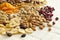 Dainty nuts and dried fruits