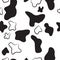 Dairy Cow Skin Pattern Vector Design With Smooth Mottled Texture