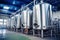 Dairy production, steel tankers milk storage. Pipes and communications for transportation around plant. Storage and processing of