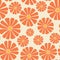 Daisy flower groovy retro seamless pattern. Y2k aesthetic vintage background. Naive trippy hand drawn art minimalistic boho 2000s