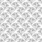 Daisy flowers hand drawn seamless pattern in scandinavian style. Floral summer