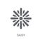 Daisy icon. Trendy Daisy logo concept on white background from N