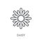 Daisy icon. Trendy Daisy logo concept on white background from N