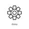 Daisy icon. Trendy modern flat linear vector Daisy icon on white