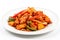 Dak galbi, spicy stir-fried chicken with vegetables, AI generative