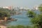 Dakar coastline, beach and vegetation. Dakar. Senegal. West Africa