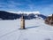 Dal drone Il campanile sommerso del lago di Resia con la neve