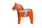Dala Horse with Clipping Path