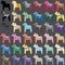 Dala horse colorful set