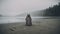 Dalek In Mysterious Symbolism On A Foggy Beach