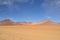Dali\'s desert, surreal colorful barren landscape