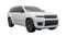 Dallas, USA. December 12, 2022. white Jeep Grand Cherokee L 2022 on a white background. A premium SUV car with an