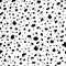 Dalmatian or cow seamless pattern, background