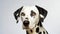 Dalmatian dog - Canis lupus familiaris - medium large breed of domestic animal common in america associated with fire truck and