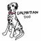 Dalmatian dog cartoon vector illustration
