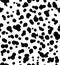 Dalmatian dog seamless pattern. Cow skin texture.