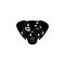 Dalmatian face icon. Popular Breed of dogs element icon. Premium quality graphic design icon. Dog Signs and symbols collection ico
